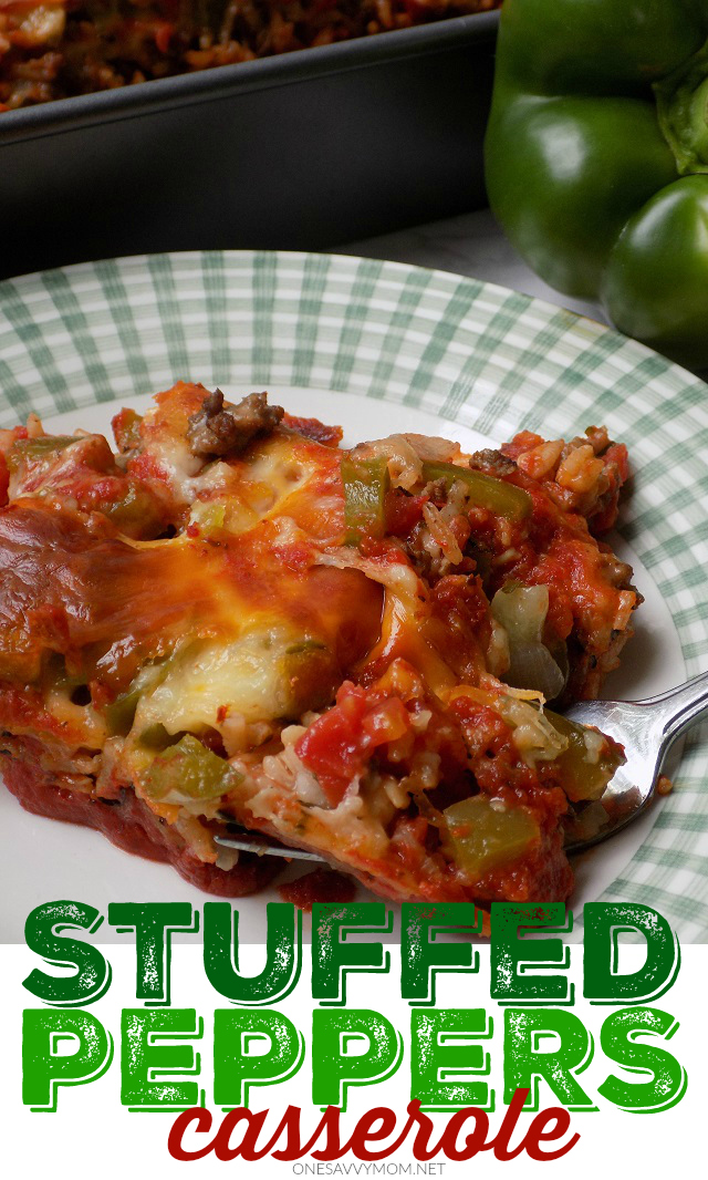 One Savvy Mom Nyc Area Mom Blog Stuffed Peppers Casserole Recipe