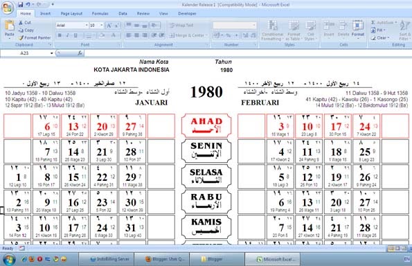 Gaya Terbaru 60 Gambar Kalender  Jawa  Februari 1996