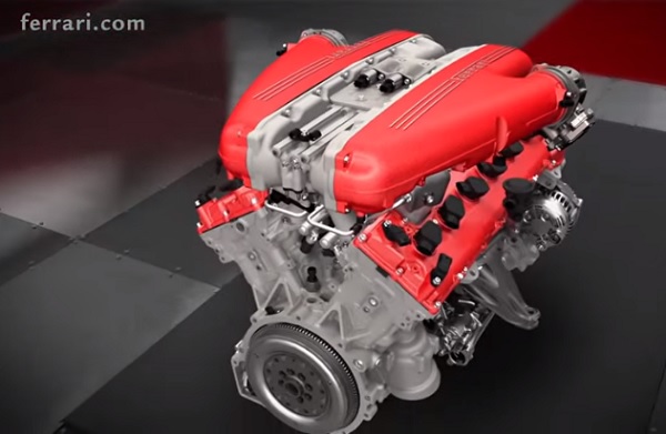 Este es el motor V12 del nuevo Ferrari F12 tdf (video)
