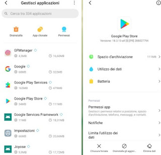 Servizi Google Play Store Servizi Google