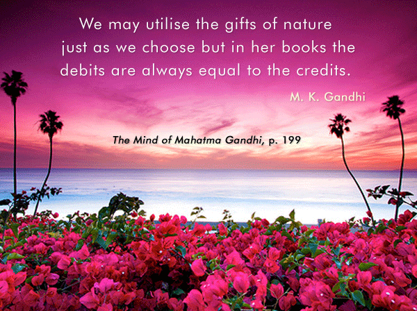 Mahatma Gandhi Forum: Gandhi's Thoughts on Nature