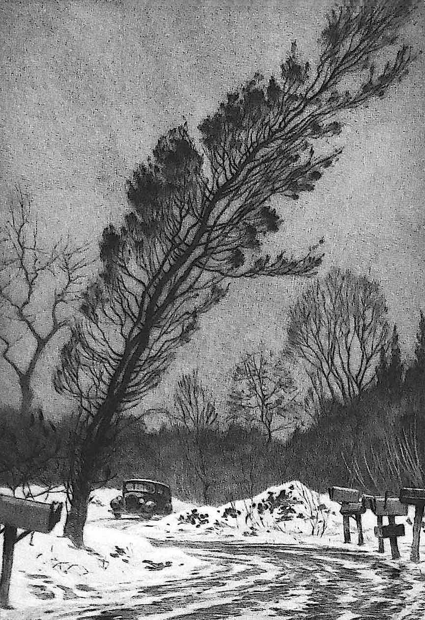 a Martin Lewis print a Martin Lewis print