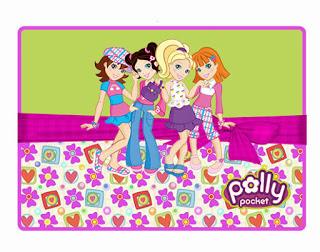 Colorido Kit de Polly Pocket para Imprimir Gratis. Para hacer invitaciones, tarjetas, marcos de fotos o etiquetas, para imprimir gratis de Polly Pocket.