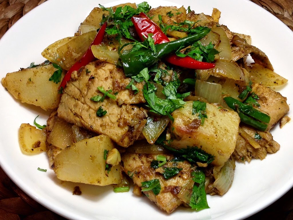 Pork Roast Chilli Fry