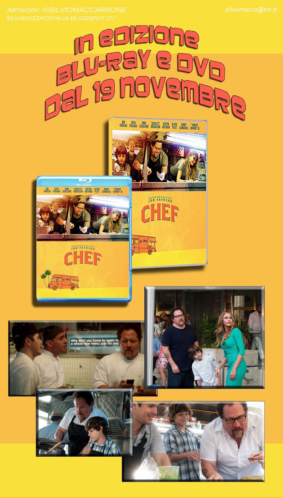 Bluray & Dvd Italia Chef La Ricetta Perfetta. In edizione Bluray e