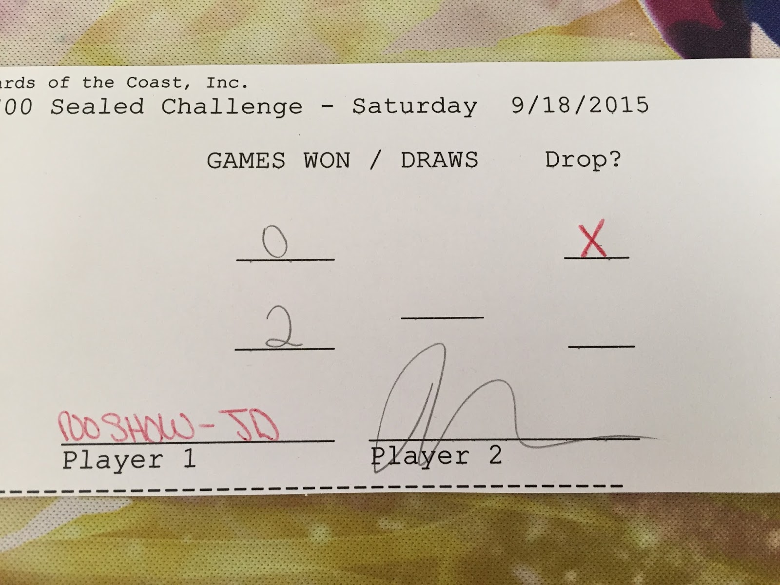 MtG Scorekeeper Comprehensive(ish) Guide to Match Result Slips