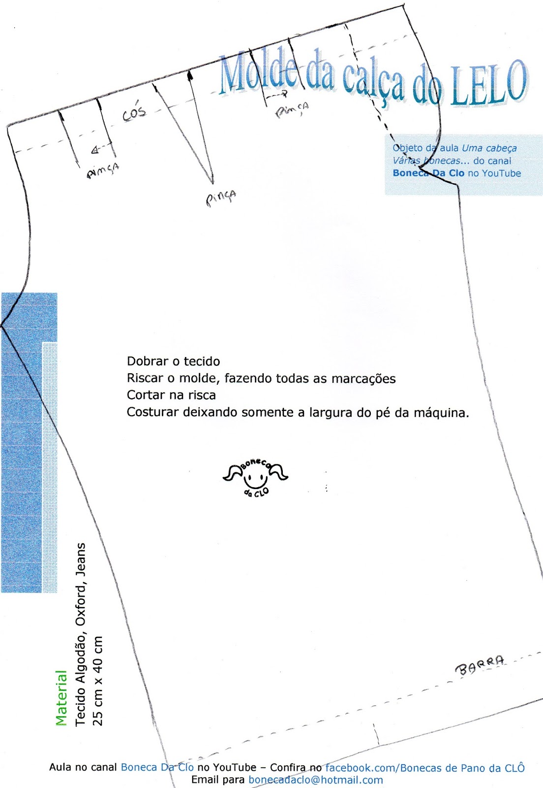 Bonecas De Pano Da Clô: Moldes da Boneca Belinha