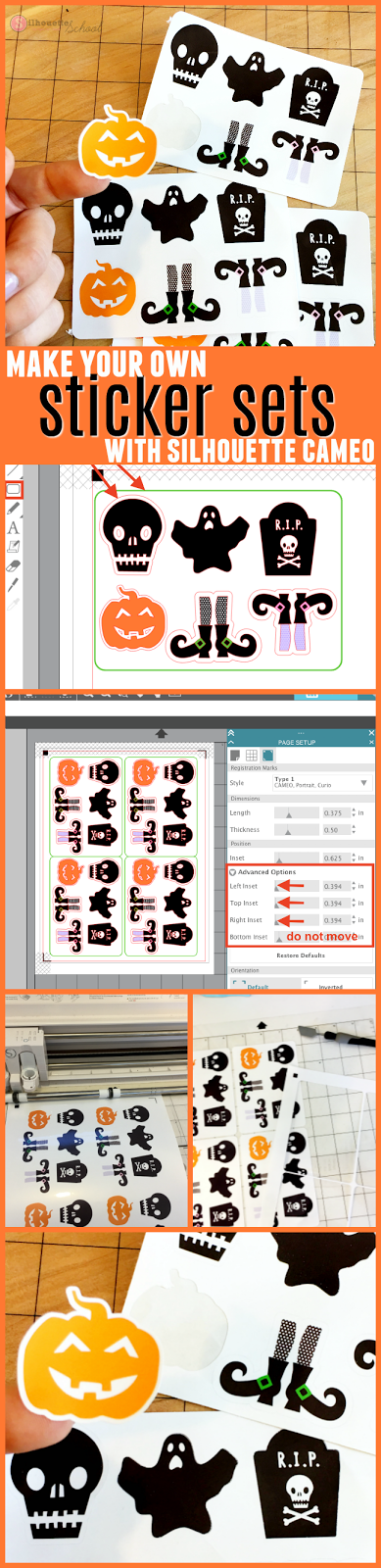 how to make print and cut sticker sets silhouette studio v4