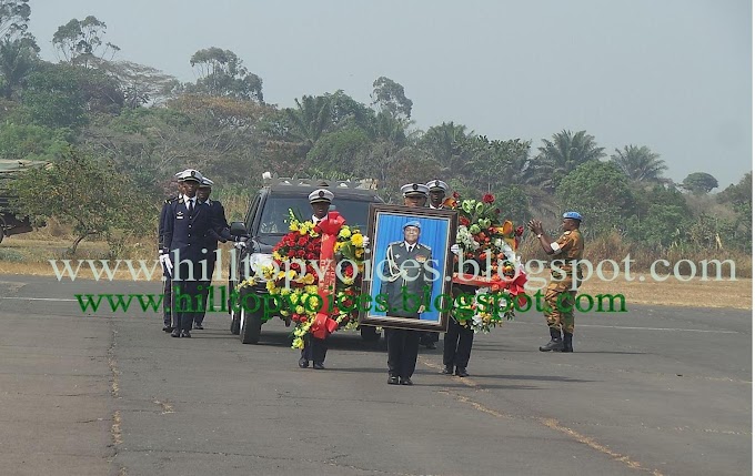 Major Gen. Tumenta’s Remains in Bamenda on the Journey Home 