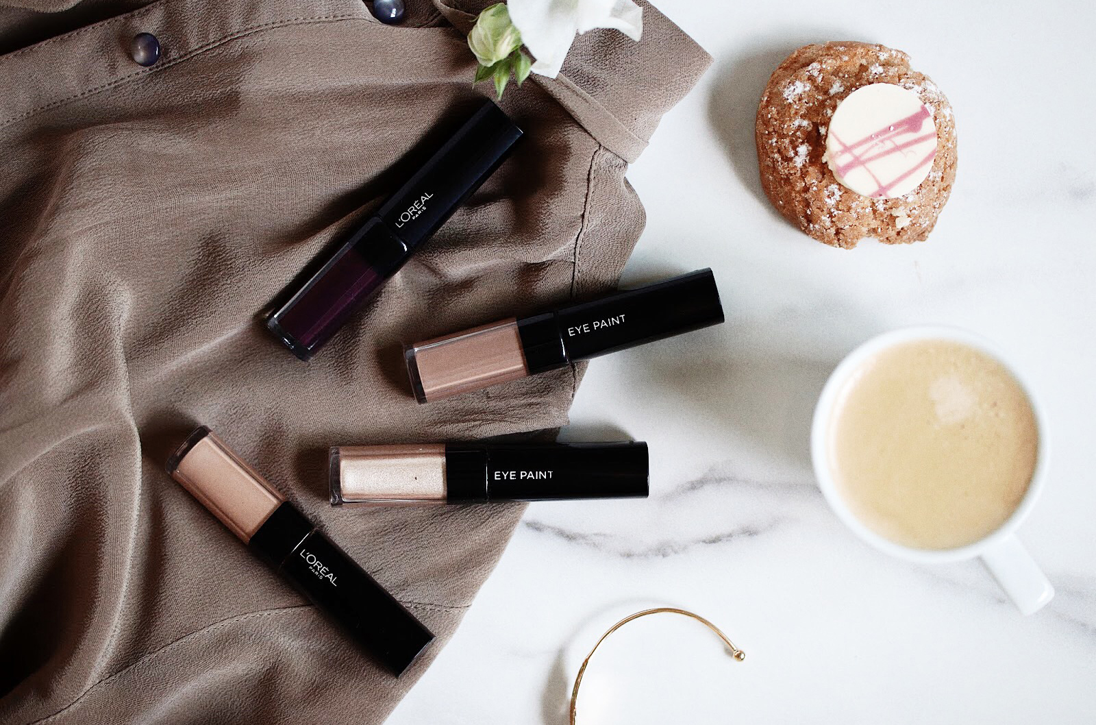 l'oreal eye paint nudist fard à paupières avis test swatches