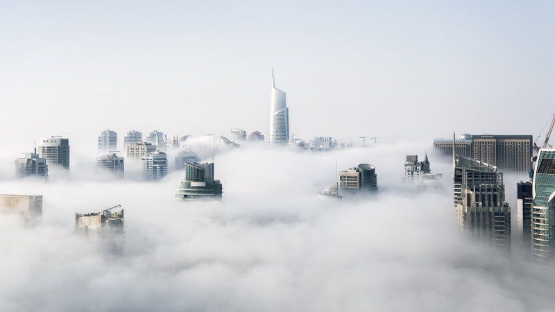 Dubai Covered in Fog HD