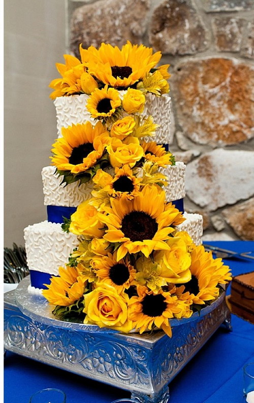 Sunflowers Cake Toppers Sunflowers Cake Toppers