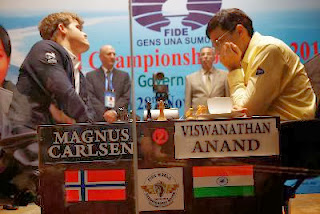 Echecs : Vishy Anand face à Magnus Carlsen - Photo © site officiel