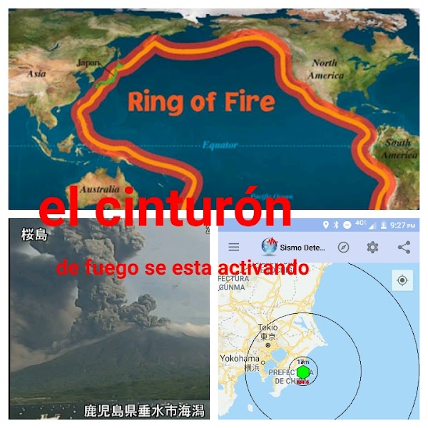 3 Sismos En Menos De 20 Minutos En Japón Y Una Erupcion volcánica. 3 Sismos En Menos De 20 Minutos En Japón Y Una Erupcion volcánica.