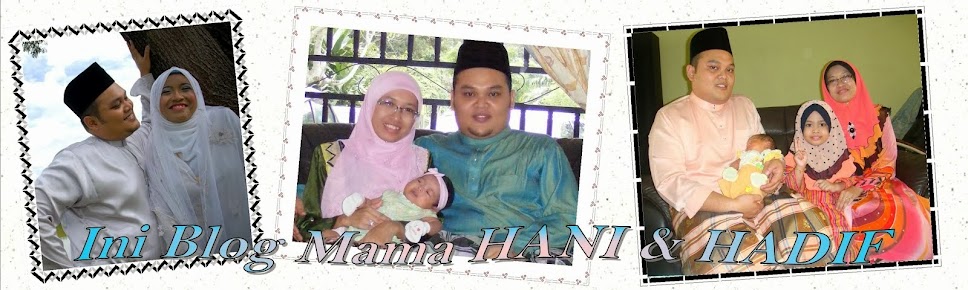 Ini Blog Mama HANI dan HADIF