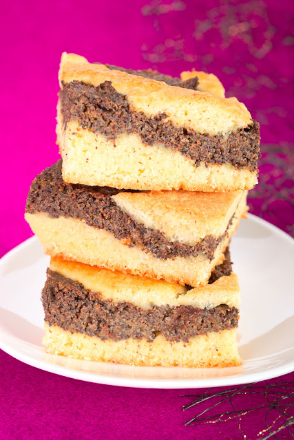 Mohnkuchen mit Gitter. Weihnachtsbäckerei. http://mein-dolcevita.blogspot.de