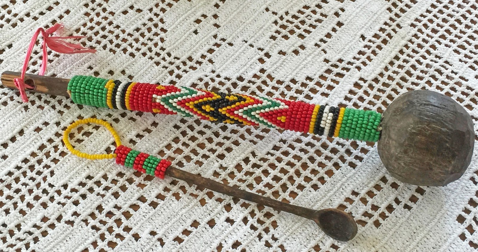 MARIETTE'S BACK TO BASICS Part XVI Zulu Beaded Knobkerrie and Other