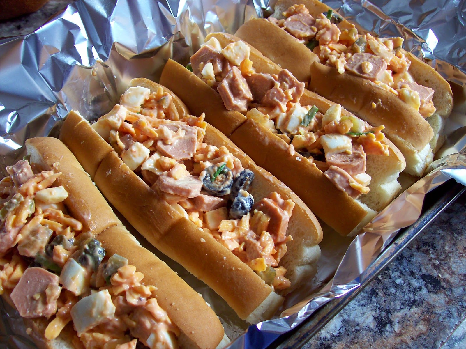 Stuffed Hot Dog Buns