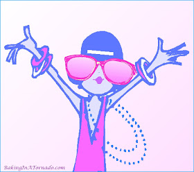 One Positive Day, seeing the world through rose colored glasses. Can you do it? | www.BakingInATornado.com | #MyGraphics