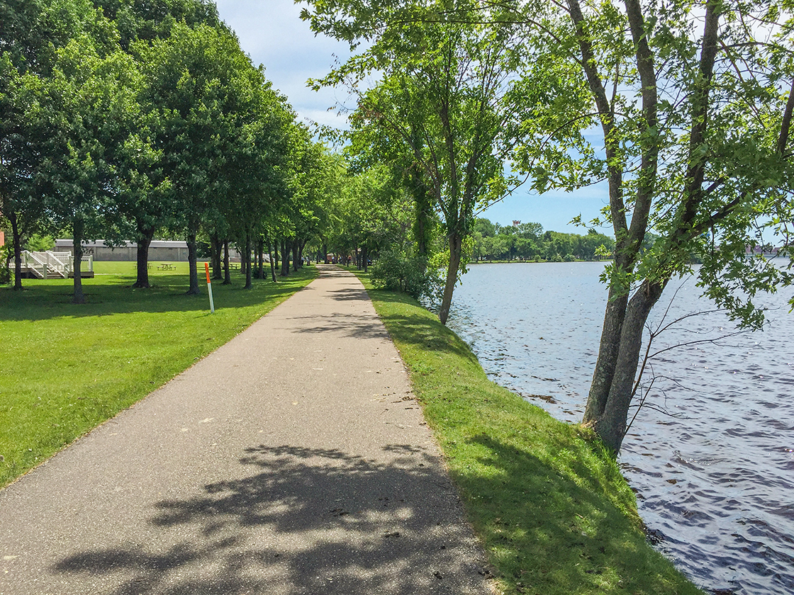 Wisconsin Explorer Biking the Green Circle Trail in Stevens Point