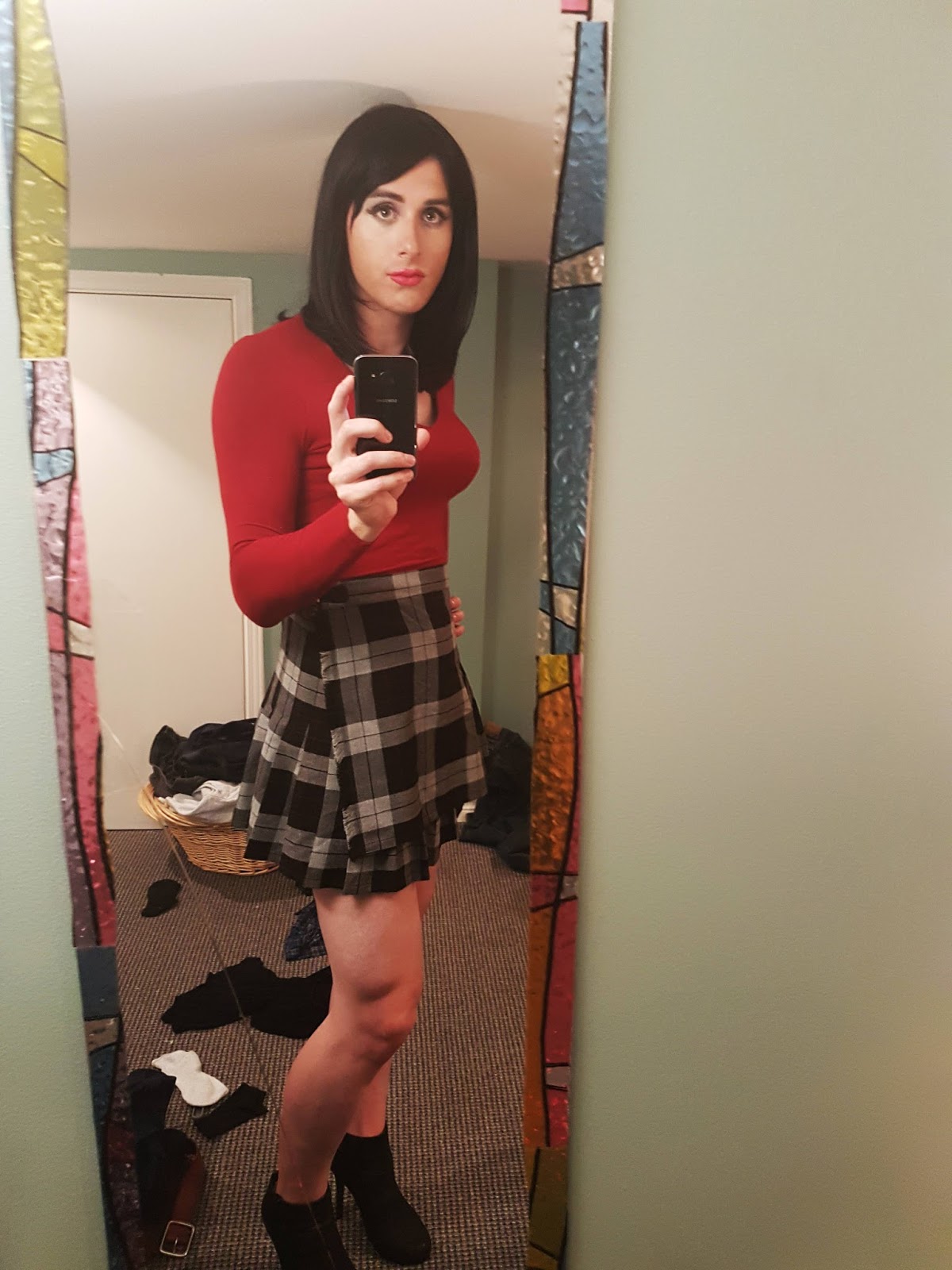 WORLD OF CROSSDRESSING Husband Wearing Wife Outfit Part 1