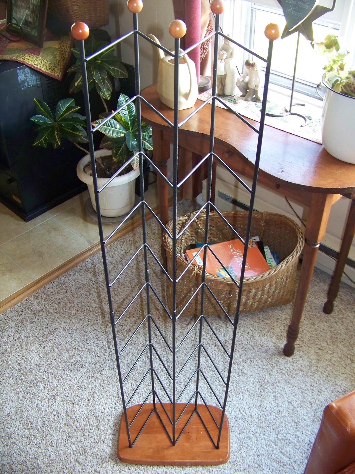 Trash to Treasure Decorating Transformation Tuesday Repurposed CD Rack