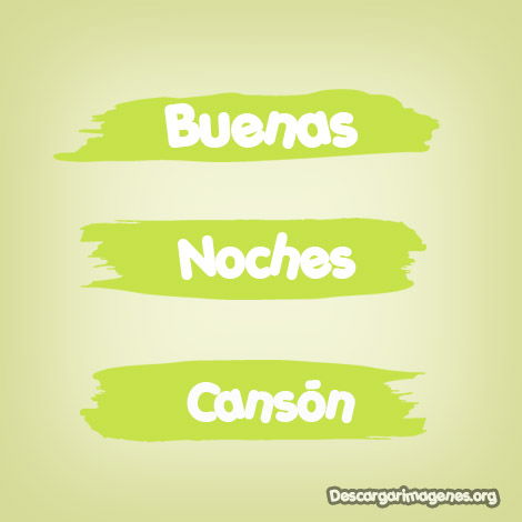 Buenas noches canson.