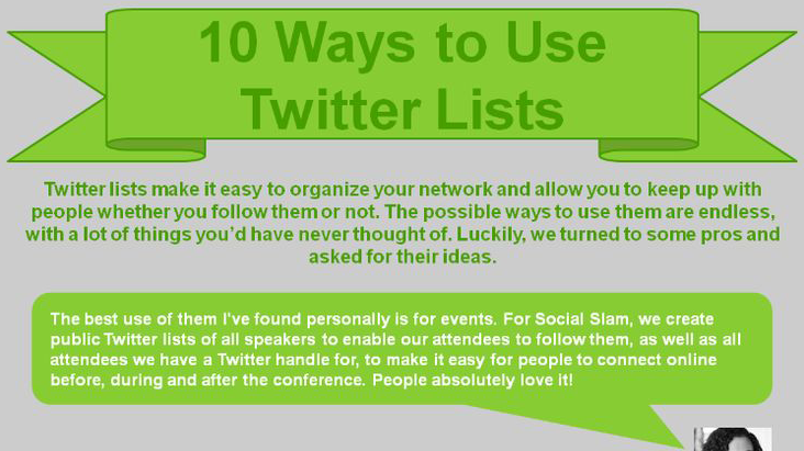 10 Ways to use Twitter Lists