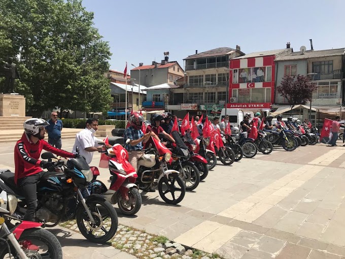 Bozkır'da Motorcular Zafer Bayramı için sürecek