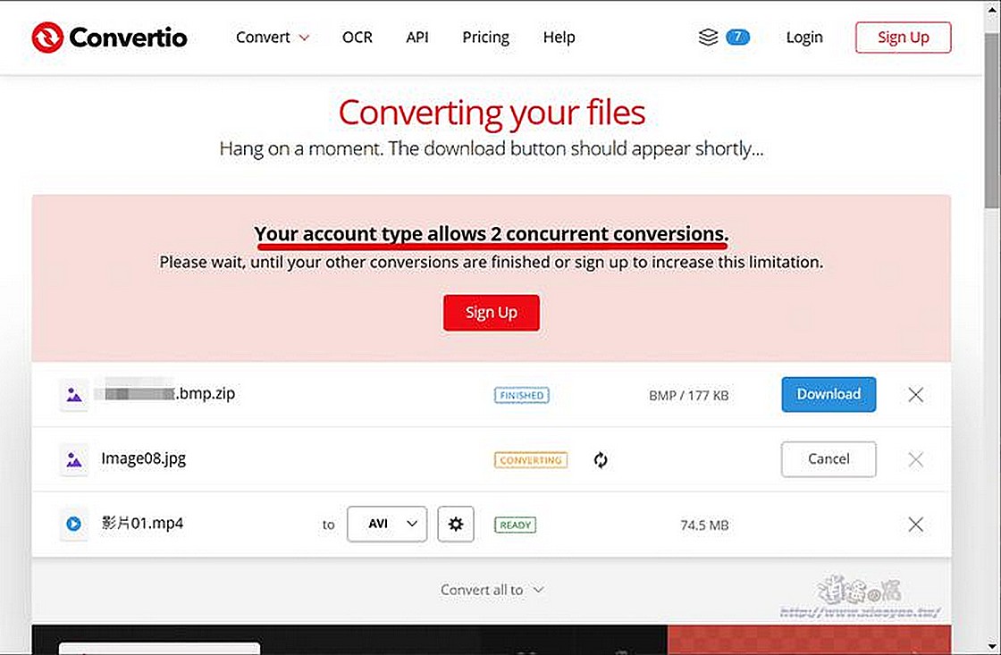 Convertio 免費線上轉檔工具