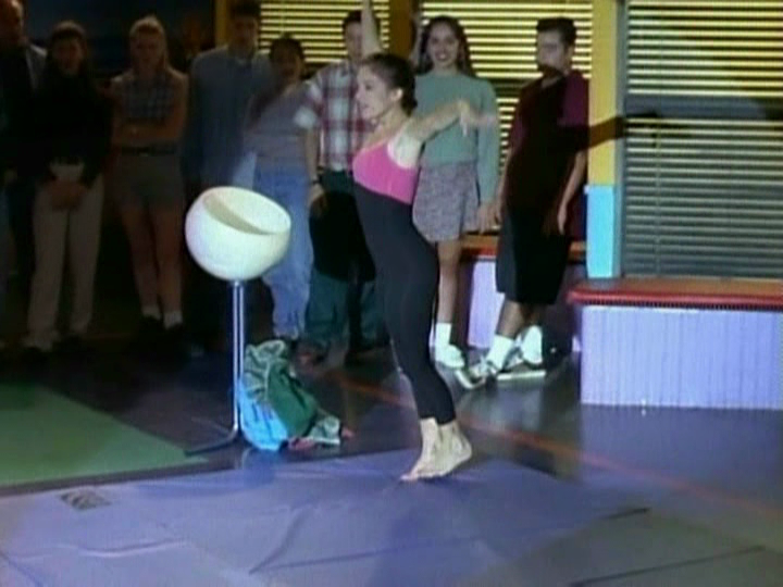 Amy Jo Johnson Gymnastics Routine Video From Power Rangers