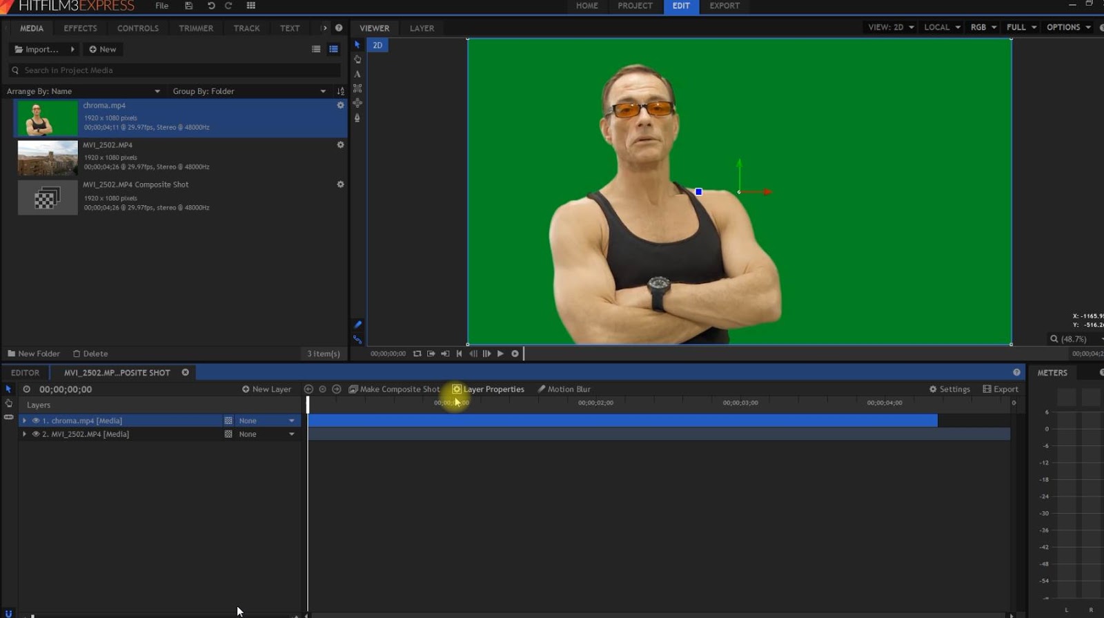 hitfilm pro chroma key hitfilm pro chroma key