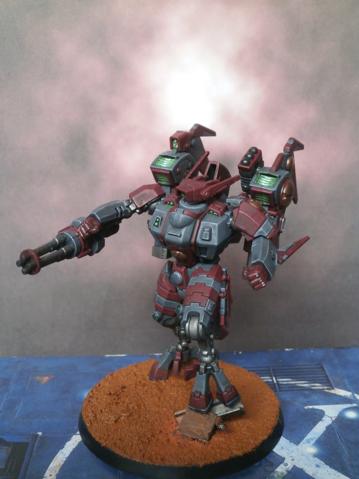 Hard-Edge Painting: XV86 Coldstar battlesuit