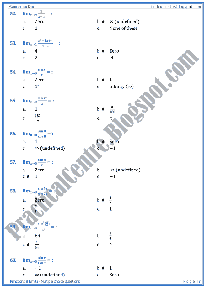 functions-and-limits-mcqs-mathematics-xii