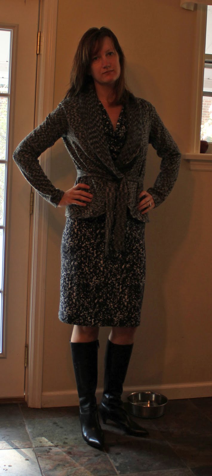Featherty Sews: Vogue 1250 - the easiest Donna Karan dress, ever