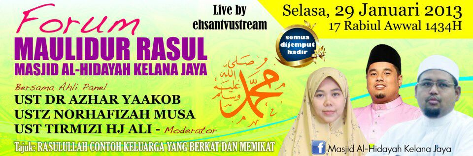 Masjid Al-Hidayah Kelana Jaya: Forum Maulidur Rasul