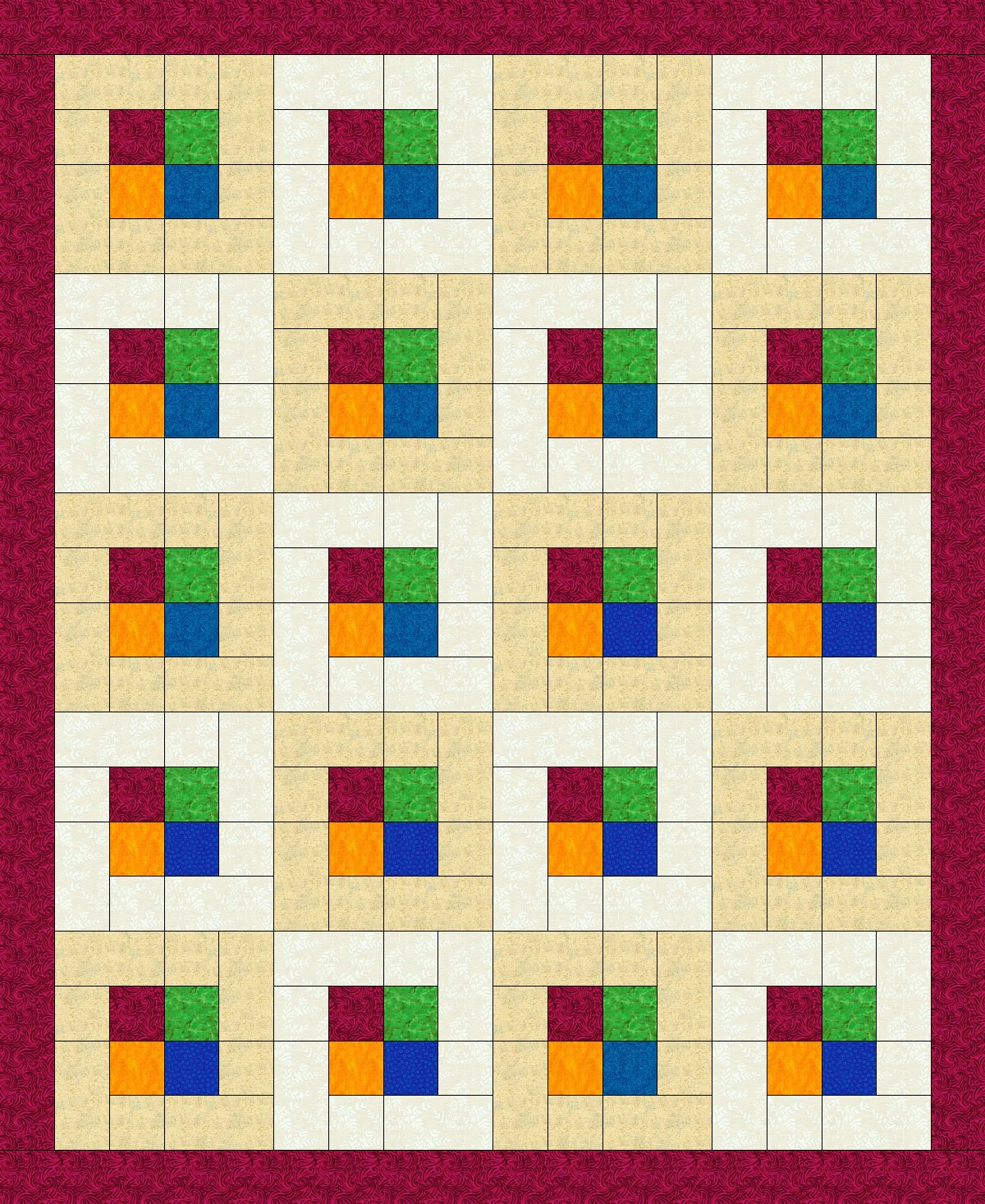 ChockABlock Quilt Blocks Central Quad