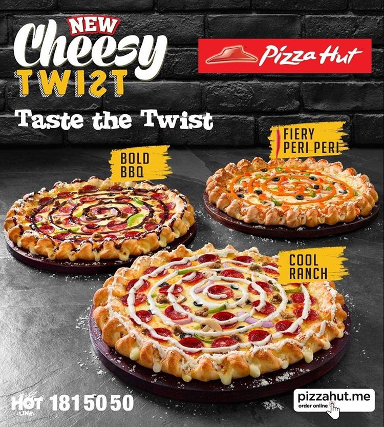 Pizza hut Kuwait NEW Cheesy Twist SaveMyDinar Offers, Deals