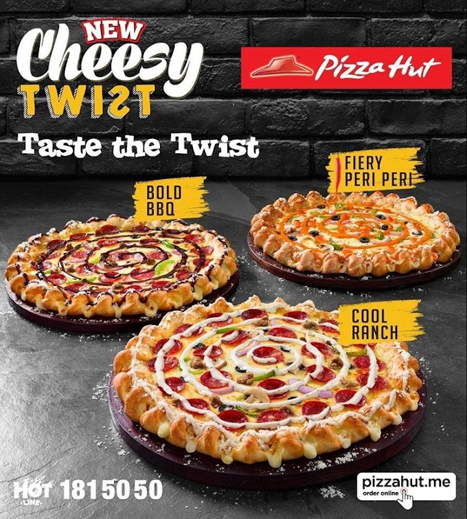 Pizza hut Kuwait - NEW Cheesy Twist