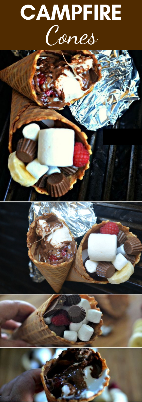 Campfire Cones (Fun & Easy Summer Dessert) #Chocolate #IceCream Campfire Cones (Fun & Easy Summer Dessert) #Chocolate #IceCream