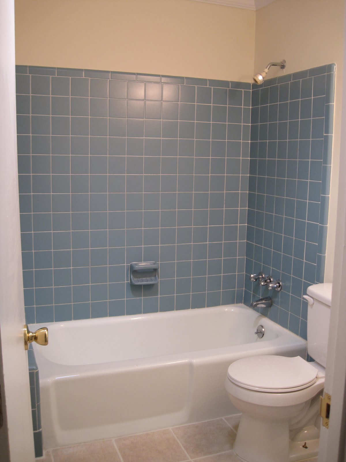 bathroom tile makeover blue life real color
