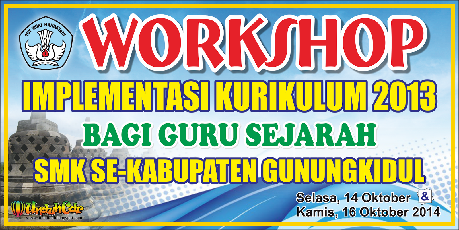 Unduh Cdr Gratis Download Desain Spanduk/Banner Workshop Kurikulum