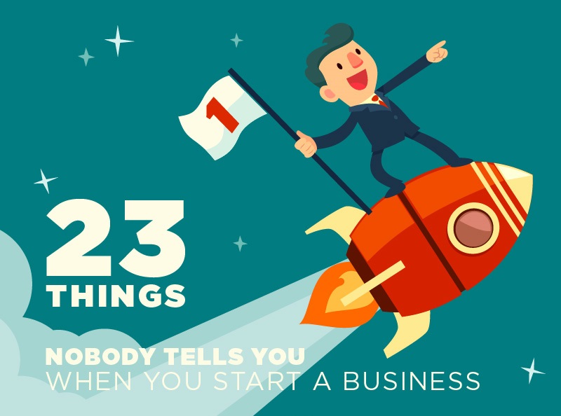 23 Things Nobody Tells You When You Start A Business - #Infographic ... Things No One Tells You About Starting a Business in the UK