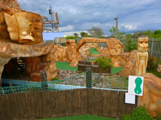 Gold Mine Adventure Golf course at the Pleasure Beach in Skegness