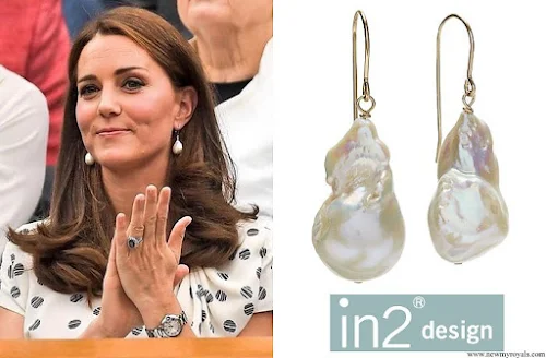 Kate Middleton wore In2Design baroque pearl earrings