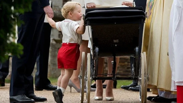 Princess Charlotte wore the same christening gown as Prince George