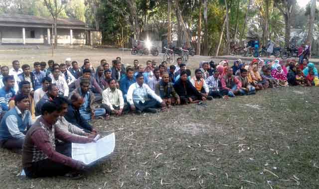 National Service Staff Discussion Meeting in Rowmari রৌমারীতে কর্মসংস্থানের দাবীতে ন্যাশনাল সার্ভিস কর্মীদের আলোচনা সভা