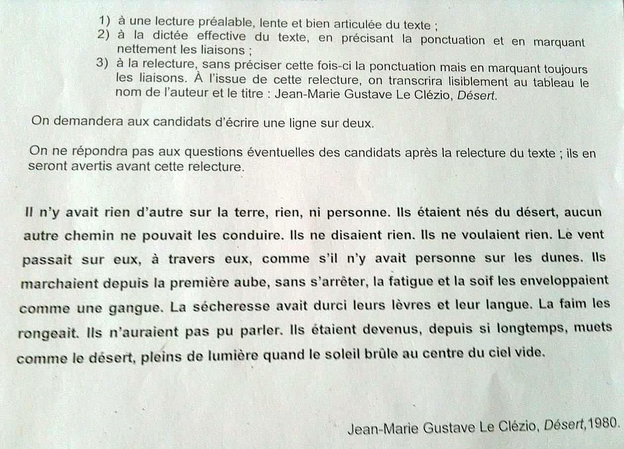 Dictée Aménagée Brevet Avec Correction MégaMaths Blog: Consignes données aux correcteurs de la dictée du Brevet  des collèges 2015