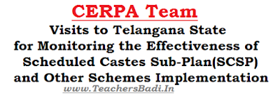 CERPA Team, Visits, Telangana State