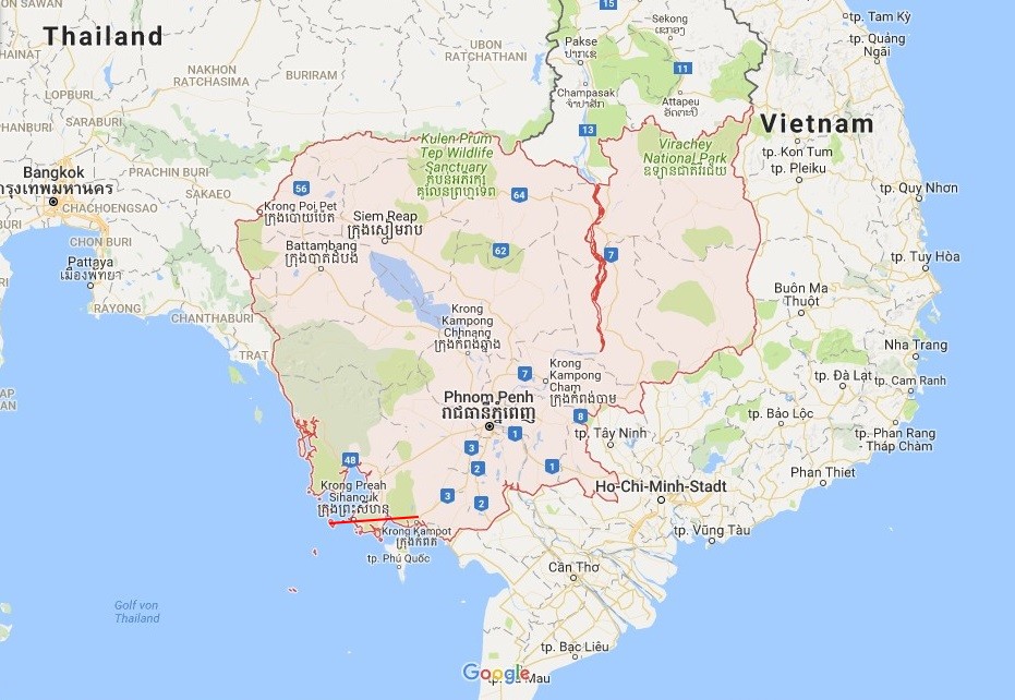 Mon itinéraire pour 3 semaines au Cambodge !